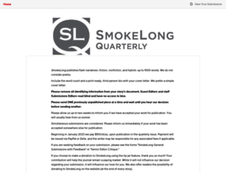 smokelong.submittable.com screenshot
