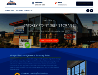 smokeypointselfstorage.com screenshot