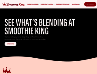 smoothiekingfranchise.com screenshot