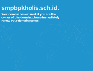 smpbpkholis.sch.id screenshot