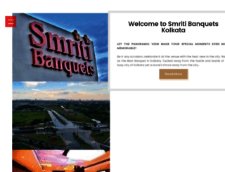 smritibanquets.com screenshot