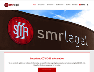 smrlegal.com.au screenshot