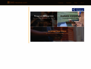 sms-receiver.com screenshot