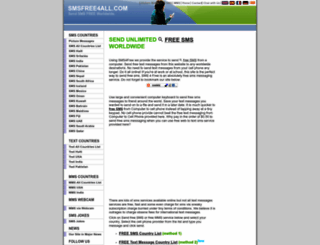 smsfree4all.com screenshot