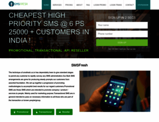 smsfresh.co.in screenshot