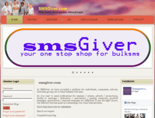 smsgiver.com screenshot