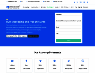 smsindiahub.in screenshot