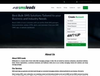 smsleads.in screenshot