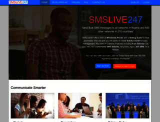 smslive247.com screenshot