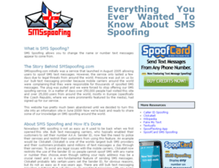 smsspoofing.com screenshot