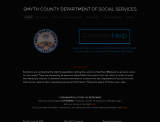 smythcountydss.org screenshot