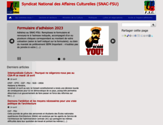 snac.fsu.fr screenshot