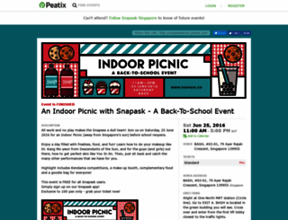 snapaskpicnic.peatix.com screenshot