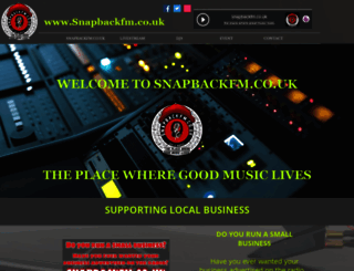snapbackfm.co.uk screenshot