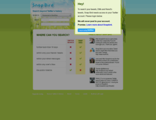 snapbird.org screenshot
