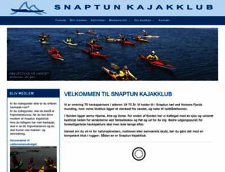 snaptunkajakklub.dk screenshot