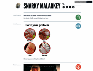 snarkymalarkey.com screenshot