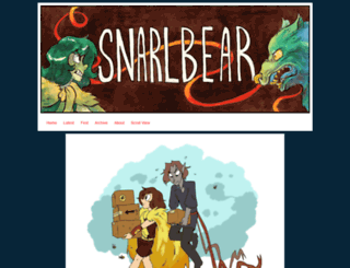 snarlbear.thecomicseries.com screenshot