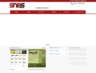 snbsinfotech.com screenshot