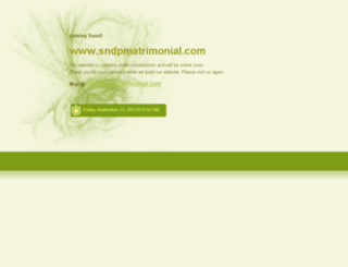 sndpmatrimonial.com screenshot