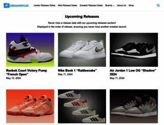 sneakerfiles.com screenshot