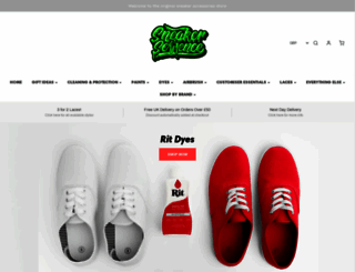 sneakerscience.co.uk screenshot