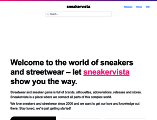 sneakervista.com screenshot