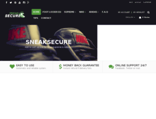 sneaksecure.com screenshot