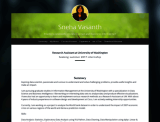sneha-vasanth.strikingly.com screenshot