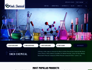 snehchemical.com screenshot
