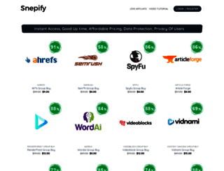 snepify.com screenshot