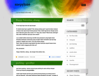 snepylone.wordpress.com screenshot
