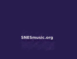 snesmusic.org screenshot