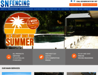 snfencing.com.au screenshot