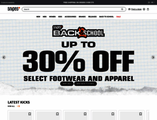 snipes.com screenshot