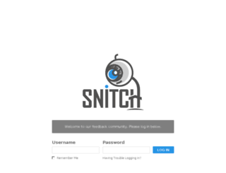snitch.centercode.com screenshot