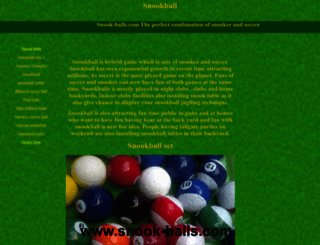 snook-balls.com screenshot