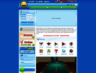 snooker.popwebgame.com screenshot