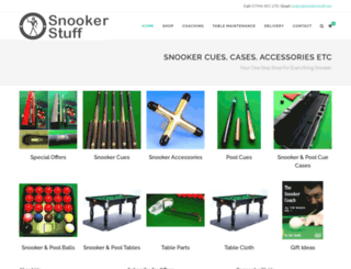 snookerstuff.com screenshot