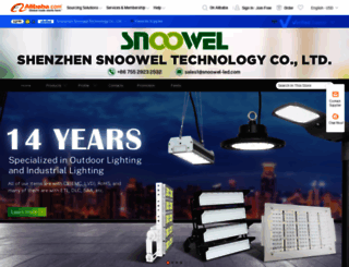 snoowel-led.en.alibaba.com screenshot