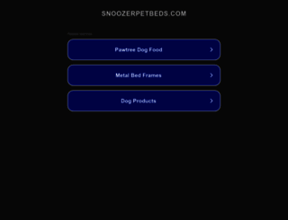 snoozerpetbeds.com screenshot