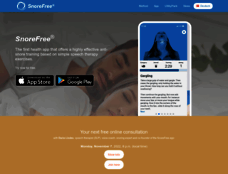 snorefree.com screenshot