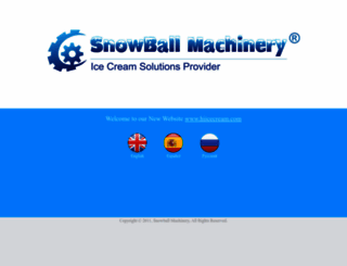 snowballmachinery.com screenshot