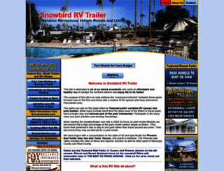 snowbirdrvtrailer.com screenshot