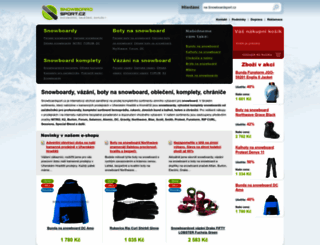 snowboardsport.cz screenshot