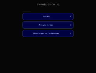 snowbugs.co.uk screenshot