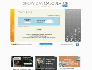 snowdaycalculator.com screenshot