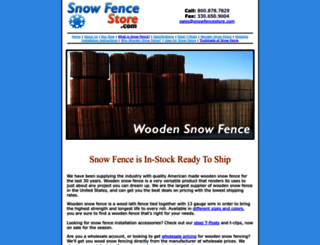 snowfencestore.com screenshot