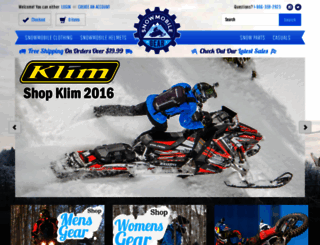 snowmobilegear.com screenshot
