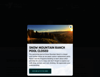 snowmountainranch.org screenshot